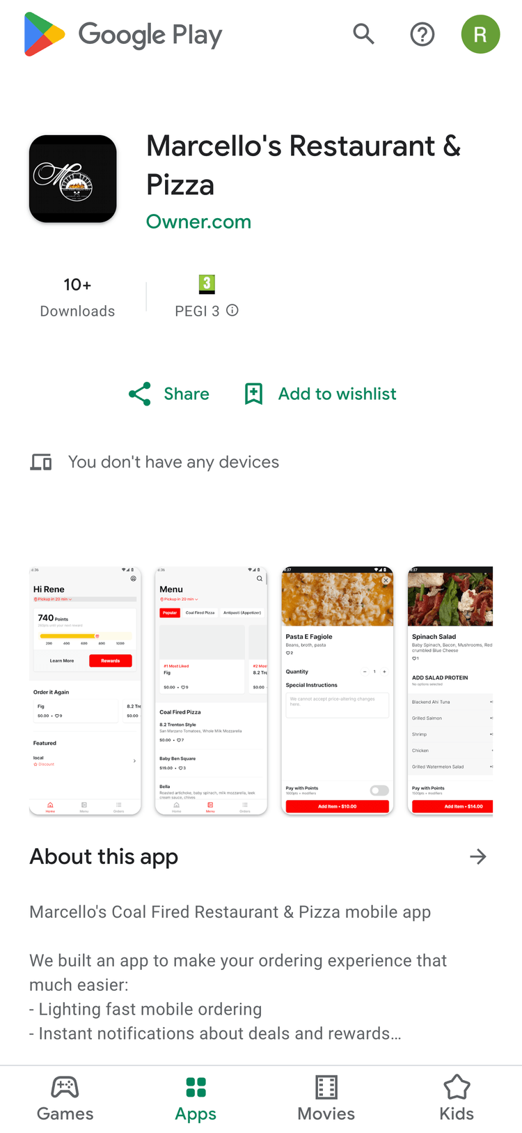 play store app